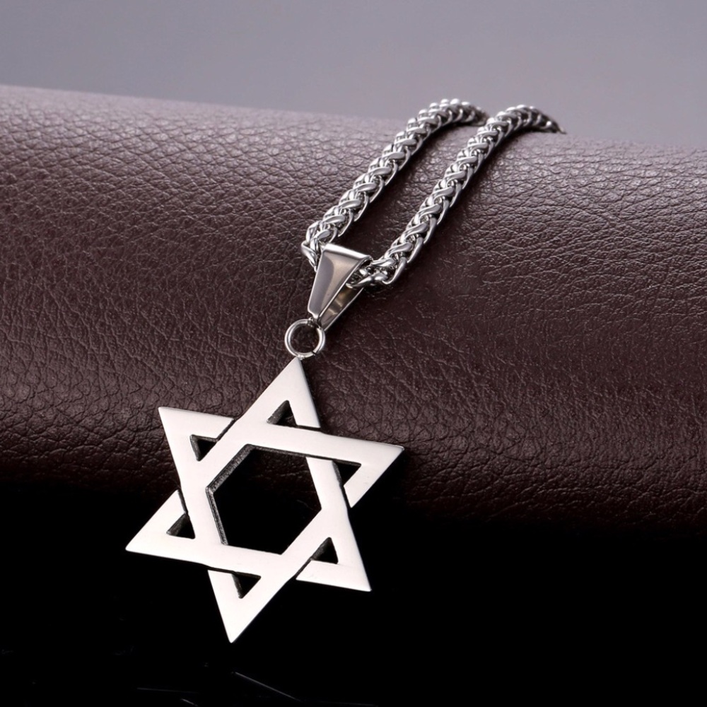 New Unisex Stainless Steel Magen Star Necklace